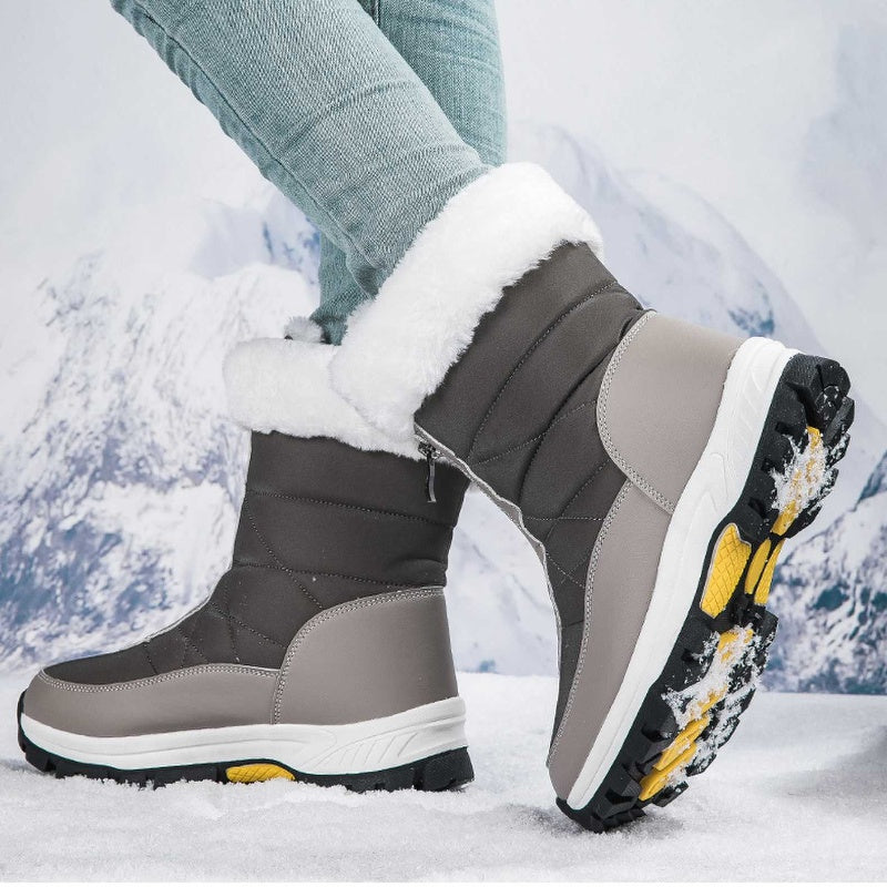 GlaciaBoots | Geïsoleerde snowboots voor dames – Warm, antislip, ritssluiting, waterdicht winterschoeisel