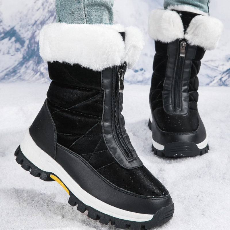 GlaciaBoots | Geïsoleerde snowboots voor dames – Warm, antislip, ritssluiting, waterdicht winterschoeisel