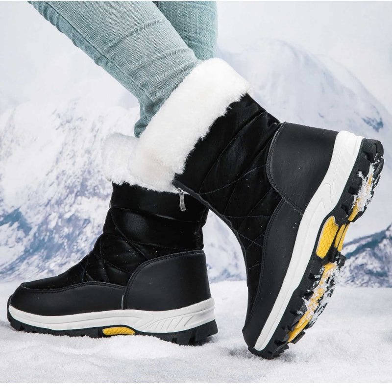 GlaciaBoots | Geïsoleerde snowboots voor dames – Warm, antislip, ritssluiting, waterdicht winterschoeisel