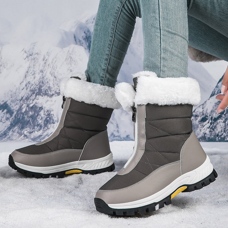 GlaciaBoots | Geïsoleerde snowboots voor dames – Warm, antislip, ritssluiting, waterdicht winterschoeisel