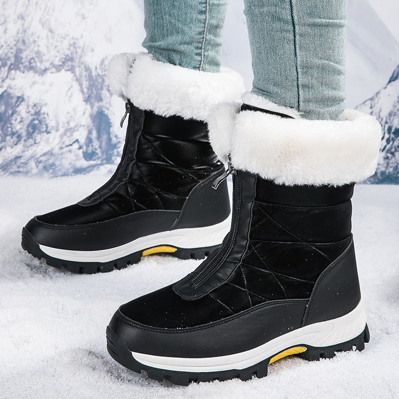 GlaciaBoots | Geïsoleerde snowboots voor dames – Warm, antislip, ritssluiting, waterdicht winterschoeisel