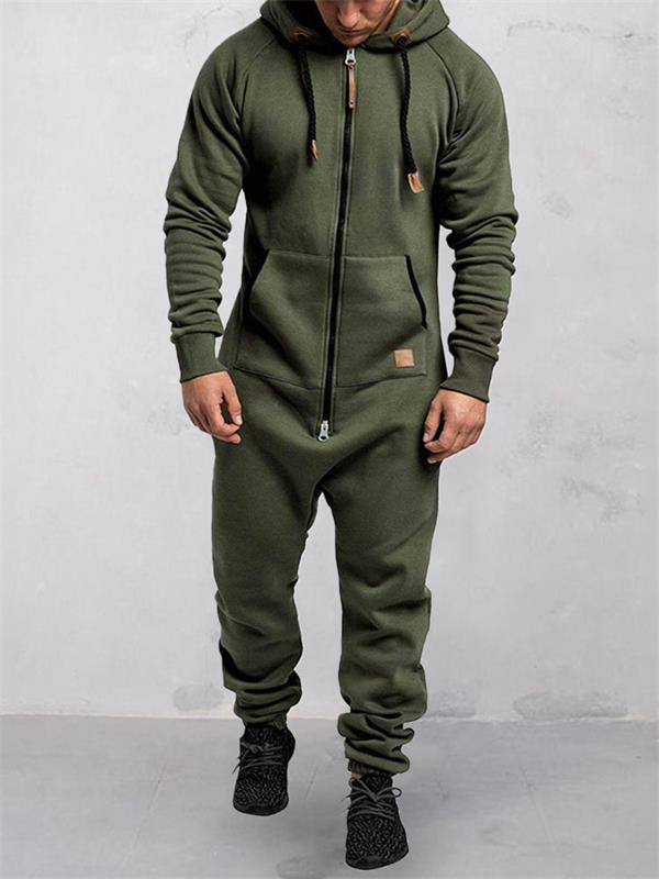 Brayan | Heren onesie met capuchon – Warme, comfortabele loungewear voor het hele lichaam