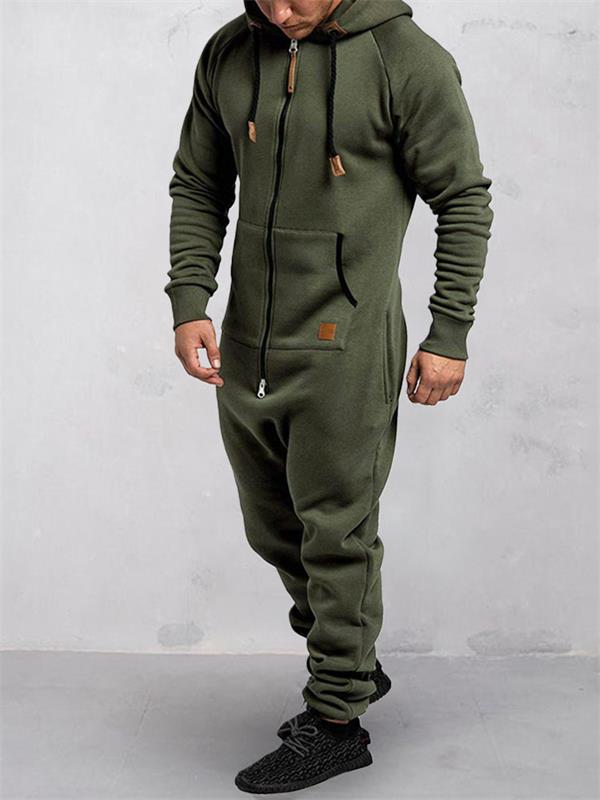 Brayan | Heren onesie met capuchon – Warme, comfortabele loungewear voor het hele lichaam