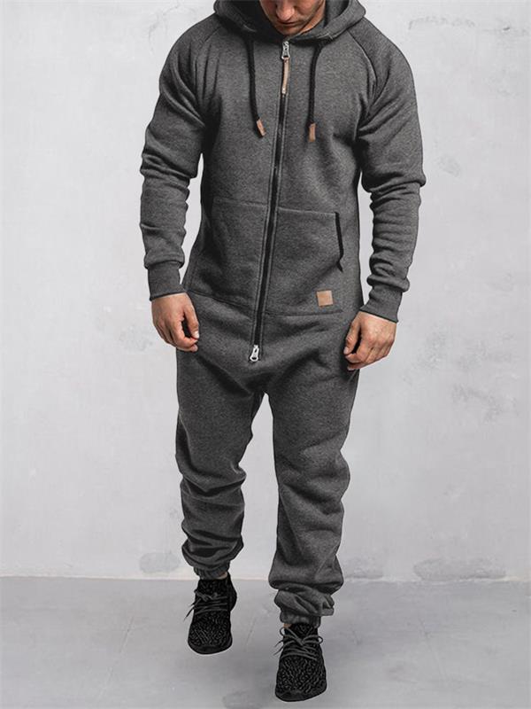 Brayan | Heren onesie met capuchon – Warme, comfortabele loungewear voor het hele lichaam