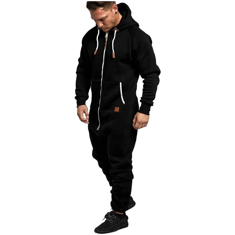 Brayan | Heren onesie met capuchon – Warme, comfortabele loungewear voor het hele lichaam