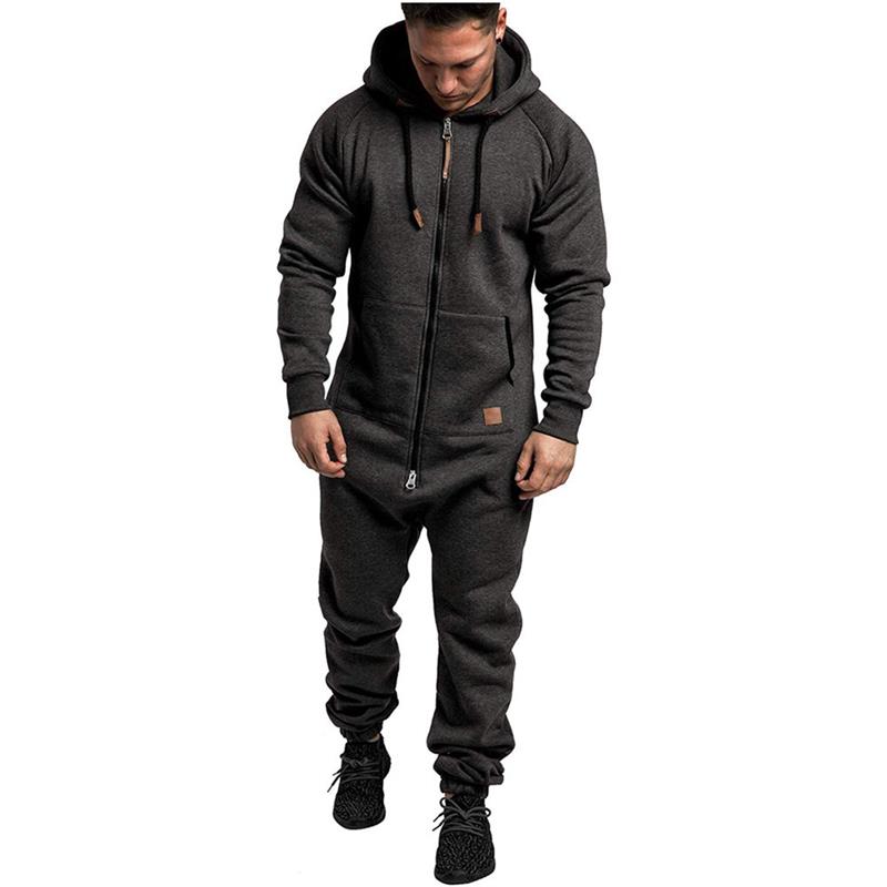 Brayan | Heren onesie met capuchon – Warme, comfortabele loungewear voor het hele lichaam