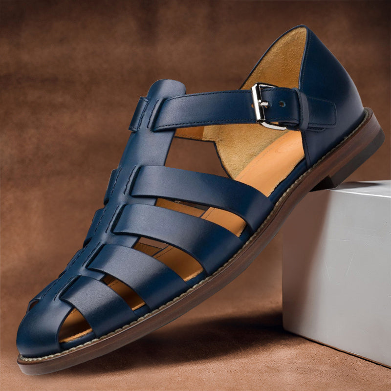 Eero | Sandalen van gevlochten leer voor heren - Ademende, stijlvolle zomersandalen