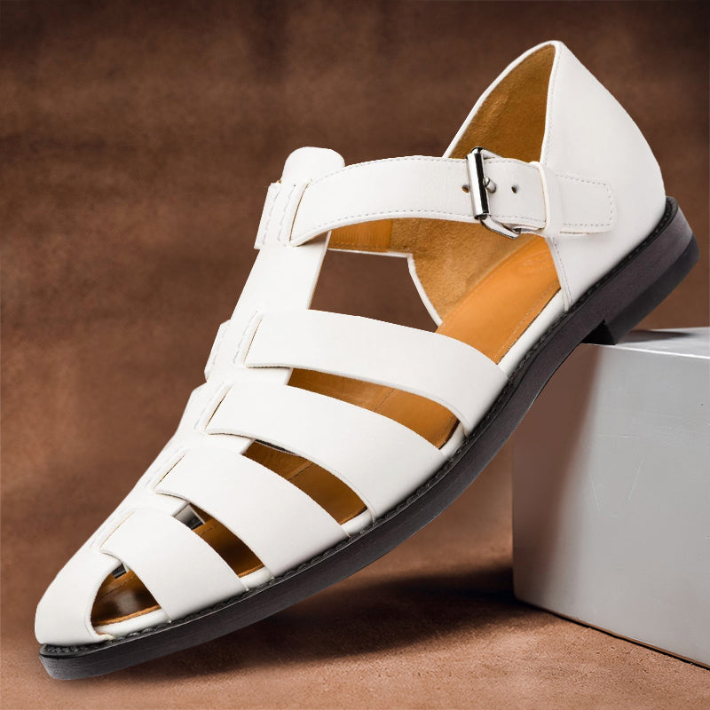 Eero | Sandales d'été en cuir tressé pour homme - Respirantes et élégantes