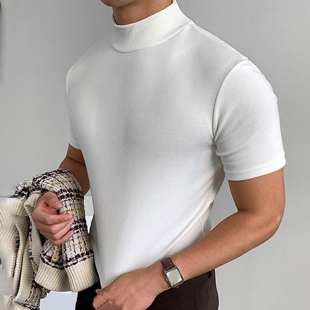 Dorian | Lässiges Rollkragen-T-Shirt 