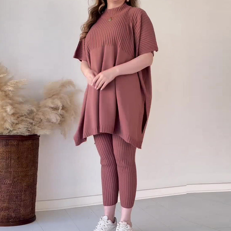 Jania | Casual tweedelige set met vleermuismouwen voor dames – Lichte zomeroutfit