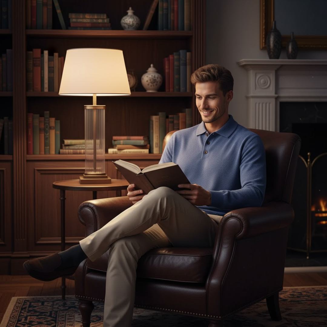 Malrik | Kasjmier polo voor heren – Premium zacht gebreid shirt, lange mouwen, klassieke luxe stijl
