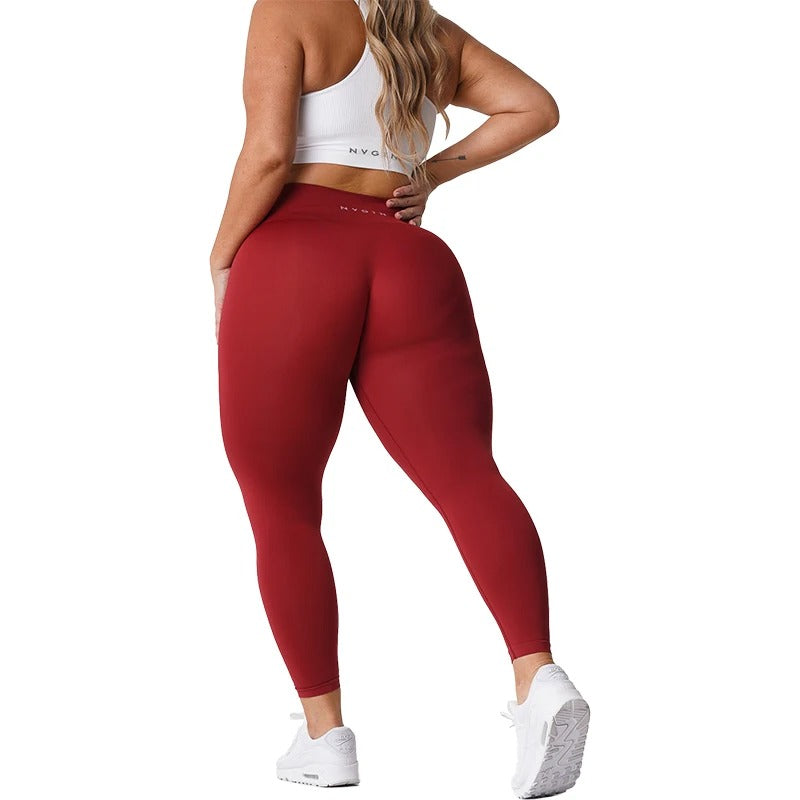 Sylina | Naadloze trainingslegging voor dames – Gymbroek met hoge taille en stretch