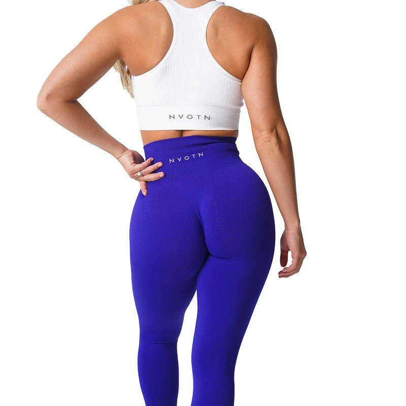 Sylina | Naadloze trainingslegging voor dames – Gymbroek met hoge taille en stretch