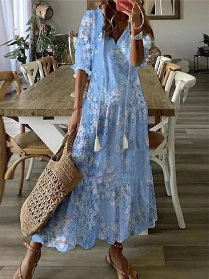 Irelisse | Bohemian maxi-jurk voor dames – zwierige zomerjurk