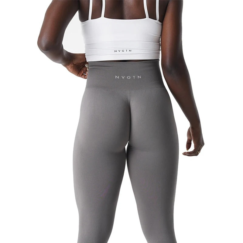 Sylina | Naadloze trainingslegging voor dames – Gymbroek met hoge taille en stretch