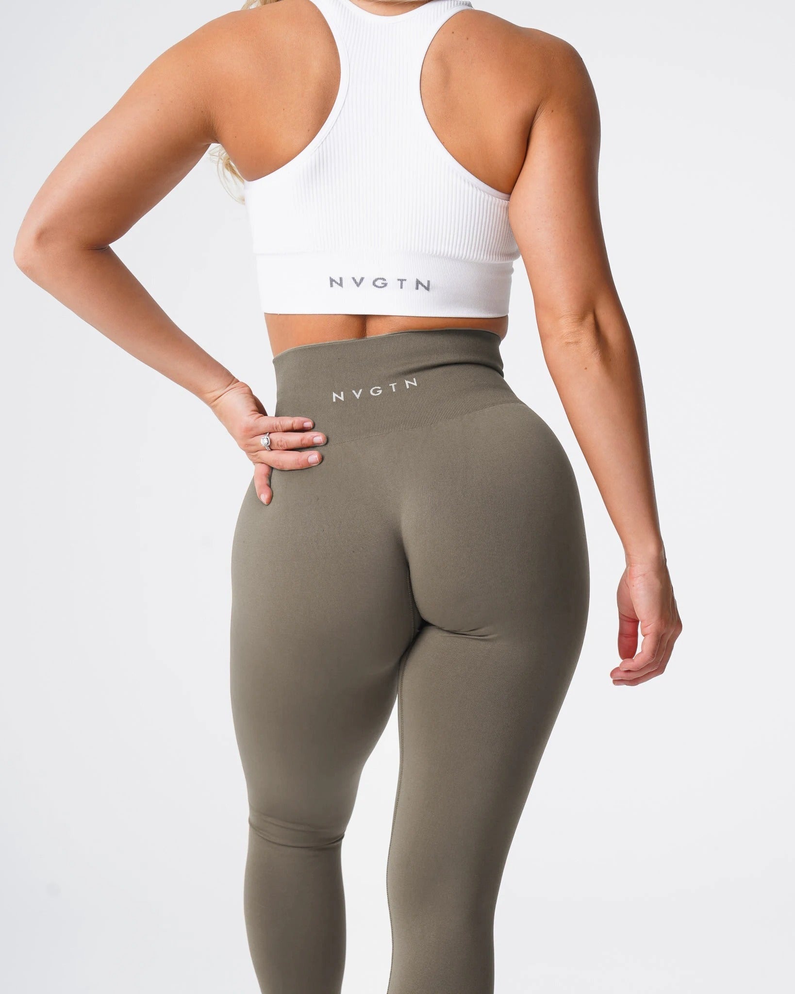 Sylina | Naadloze trainingslegging voor dames – Gymbroek met hoge taille en stretch