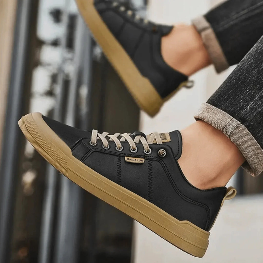 Fintan | Leren sneakers voor heren – Strak stedelijk ontwerp, lichtgewicht en ademend comfort