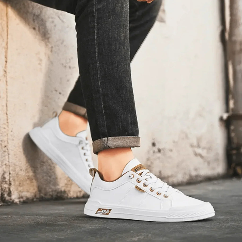 Fintan | Leren sneakers voor heren – Strak stedelijk ontwerp, lichtgewicht en ademend comfort
