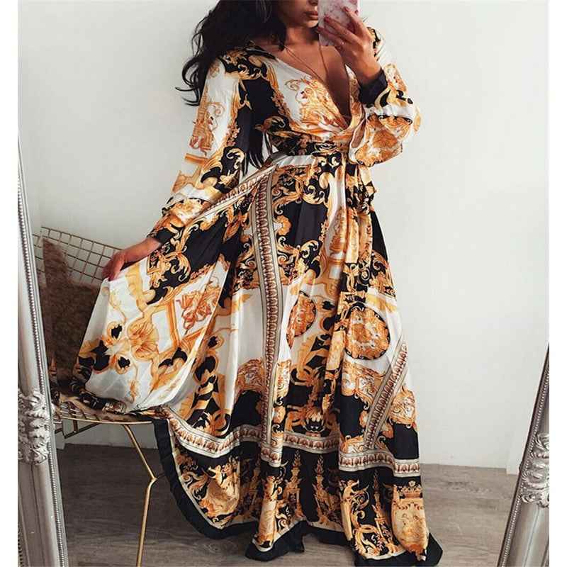 Zinniah | Boho-maxi-jurk voor dames – zwierige, elegante zomerjurk