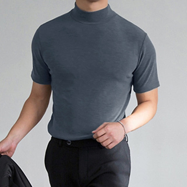 Dorian | Lässiges Rollkragen-T-Shirt 