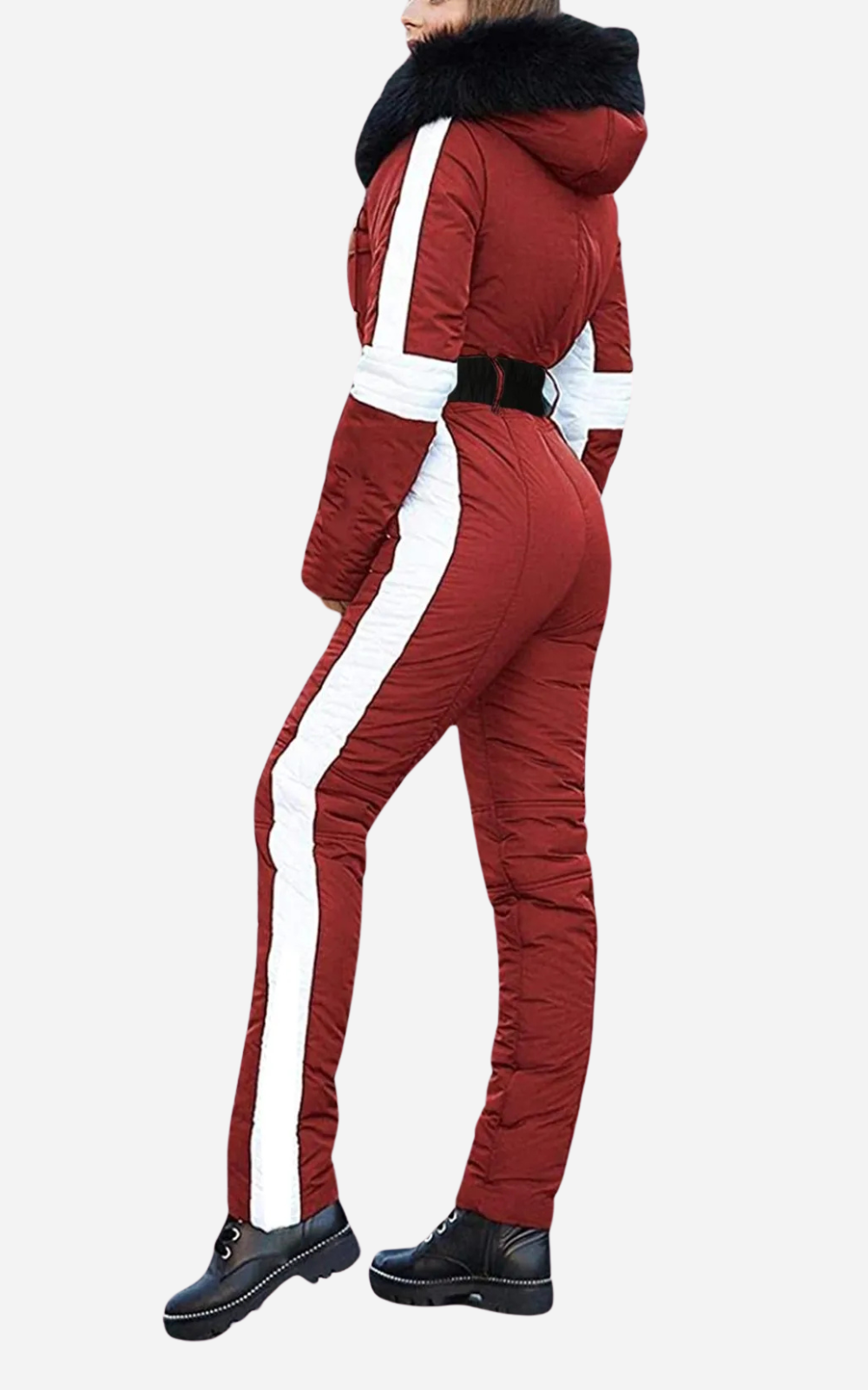 Petraea | Dames ski overall met capuchon – geïsoleerde winter sneeuw jumpsuit voor dames