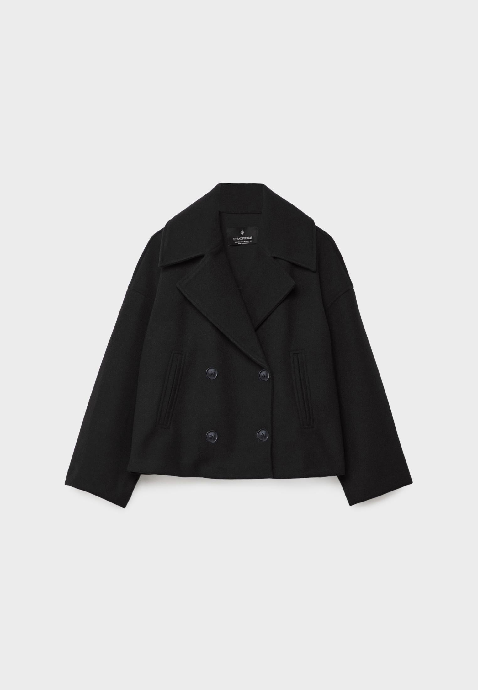 Serelle | Manteau court pour femme à double boutonnage – Vêtement d'extérieur décontracté et élégant, design classique